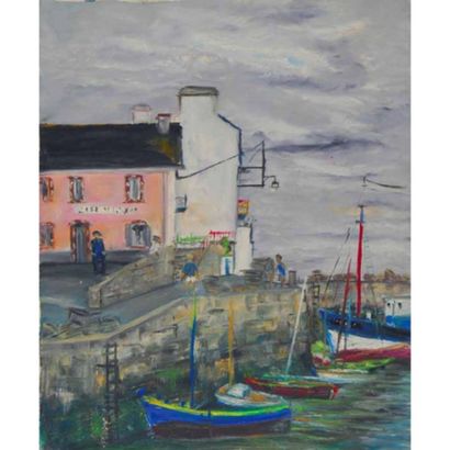 SCHNEIDER Christian (1917-1997). «Port haliguen...