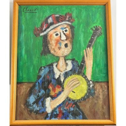CHANCO Roland (1914-2017). «La femme au banjo...