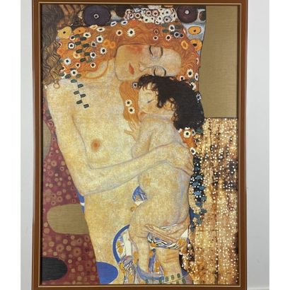 KLIMT Gustav (1862-1918). «Maternite ». Estampe...
