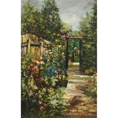 LEDOUX François (XXème siècle). «Jardin en...