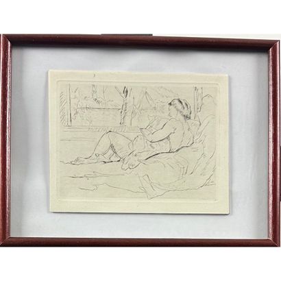 MANGUIN Henri (1874-1949). «La liseuse »....