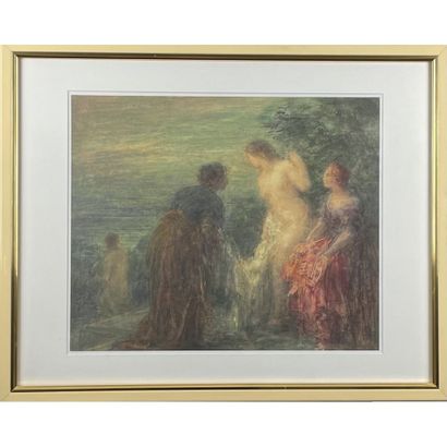 FANTIN-LATOUR Henri (1836-1904). «Le peignoir...