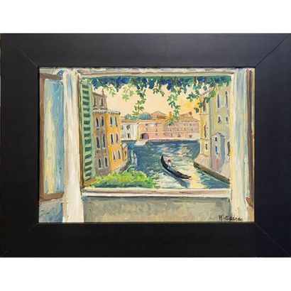 SEDRAC Marina (1919-1999). «Vue sur le canal...