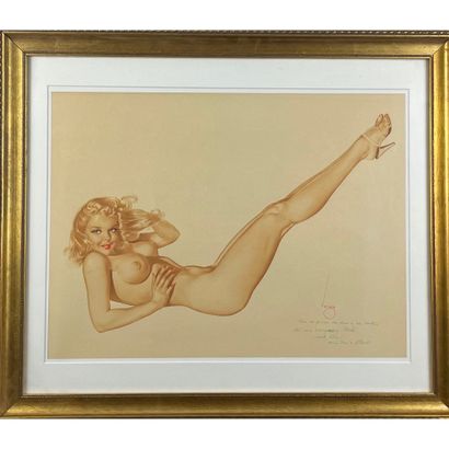 VARGAS Alberto (1928-2017). «Pin up ». Impression...