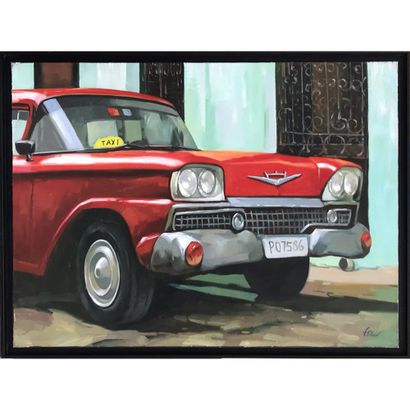PETROV Vladimir (1945-). «Taxi cubain rouge...