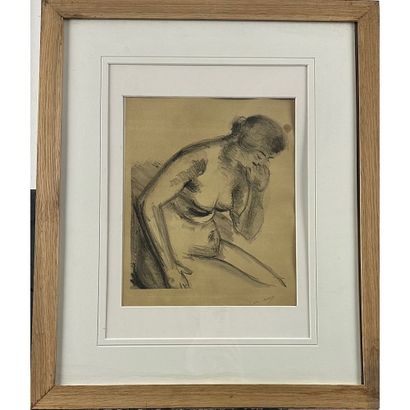DERAIN André (1880-1954). «Nu assis ». Lithographie...