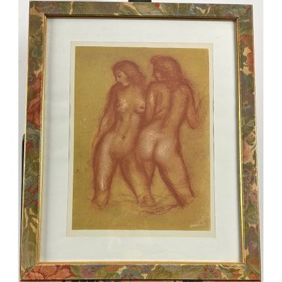 MAILLOL Aristide (1861-1944). «Les deux sœurs...