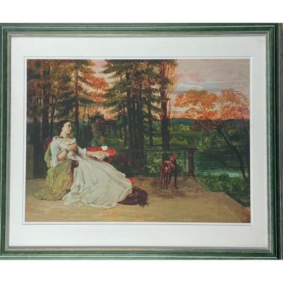 COURBET Gustave (1819-1877). «Detente au...