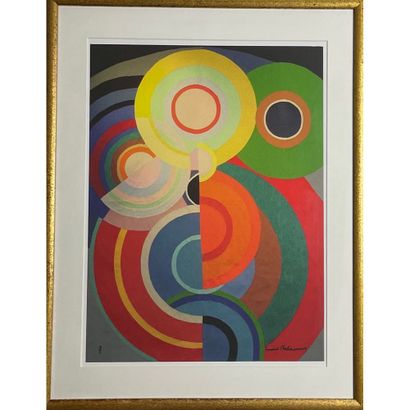 DELAUNAY Sonia (1885-1979). «Rythmes ». Impression...