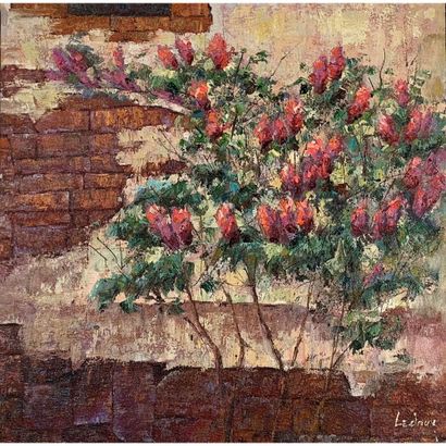 LEDOUX François (XXème siècle). «Mur fleuri...