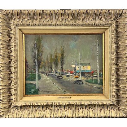 VERBRUGGHE Charles-Henri (1877-1974). «Banlieue...