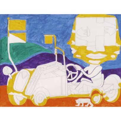 TAILLANDIER Yvon (1926-2018). «Le chauffeur...