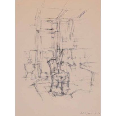 GIACOMETTI Alberto (1901-1966). « La chaise...