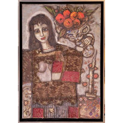 DRESNER Julius (1963-). «Femme a la corbeille...