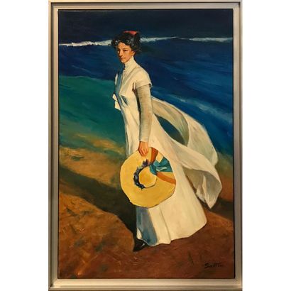 SANTINI Georgio (XX ème siècle). «Pronenade...
