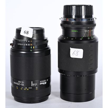 OBJECTIF NIKON 70-210mm et un OBJECTIF LENS...