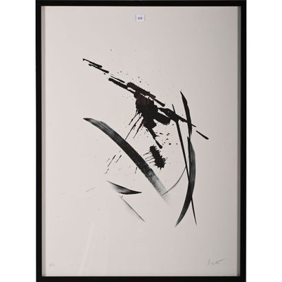 JEAN MIOTTE (1926-2016). Lithograph in black....