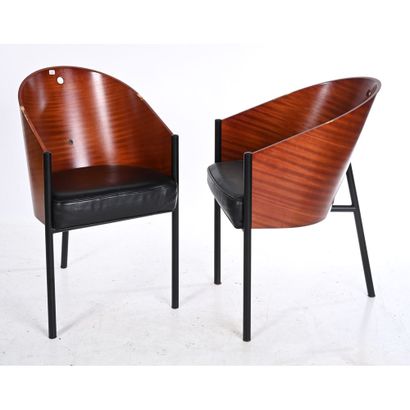 STARC Philippe. SERIE DE 10 FAUTEUILS Costes...
