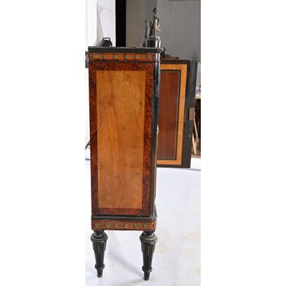 SMOKER'S CABINET in veneered wood with 2...