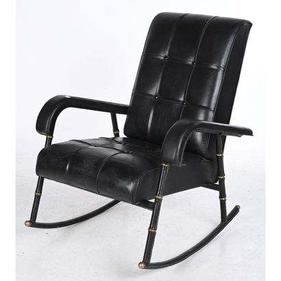 ADNET Jacques. FAUTEUIL ROCKING’CHAIR en...
