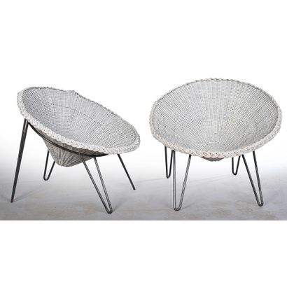 MANGO Roberto (Attributed to). Pair of conical...