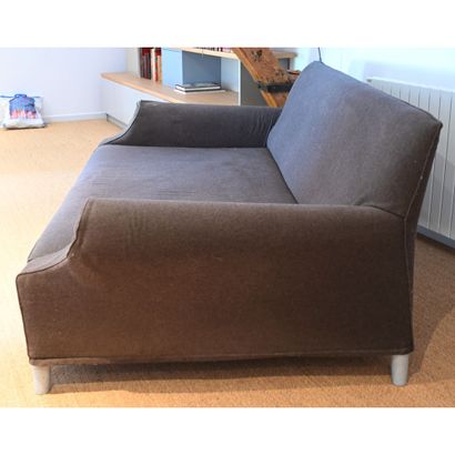 LARGE 2000's SOFA with deep seat covered...
