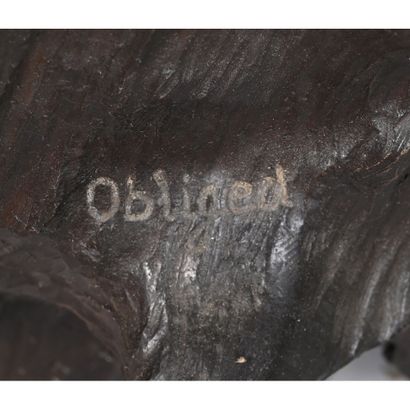 BRONZE moderne représentant une femme nue...