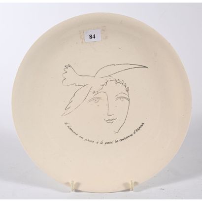 SALIN earthenware ASSIETTE after Picasso...