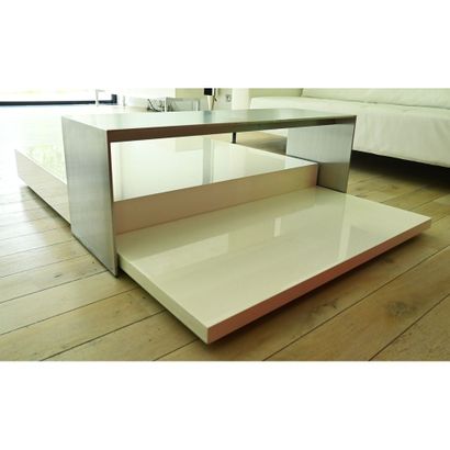 CASSINA. LOW TABLE in 3 models in white melamine...