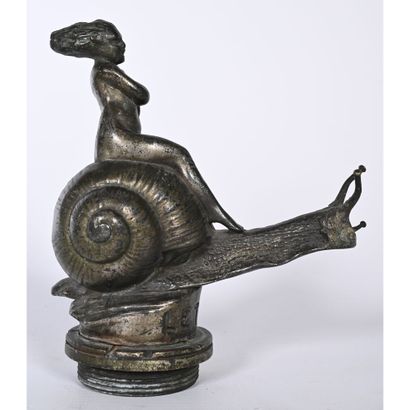 BRUNSWICK. Silver patina bronze mascot entitled...