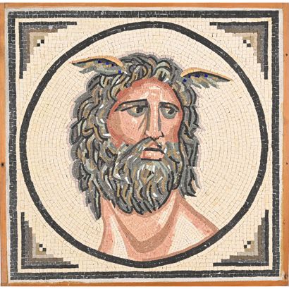 MOSAÏQUE représentant une divinité grecque...