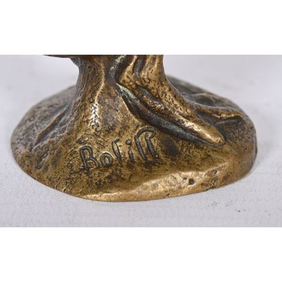 BOFILL. (1875-1921). Bronze radiator cap...
