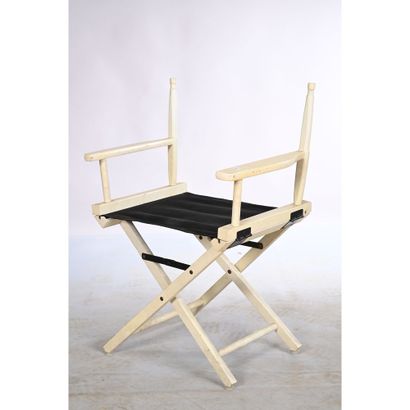 FAUTEUIL DE REALISATEUR en bois peint blanc...