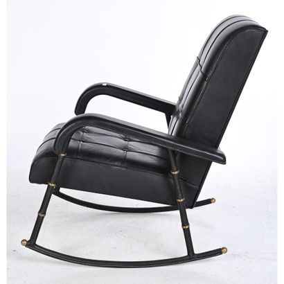ADNET Jacques. FAUTEUIL ROCKING’CHAIR en...