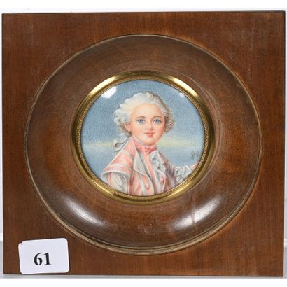 Painted MINIATURE of the Comte de Nogent....