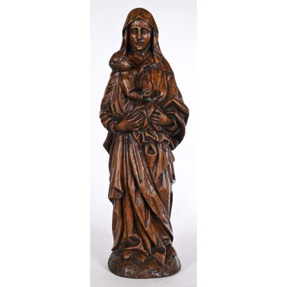 VIERGE À L’ENFANTen bois. France XVIIè-XVIIIè....