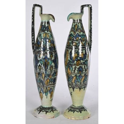 PAIR OF AMPHORES VASES with handles in Tunisian...