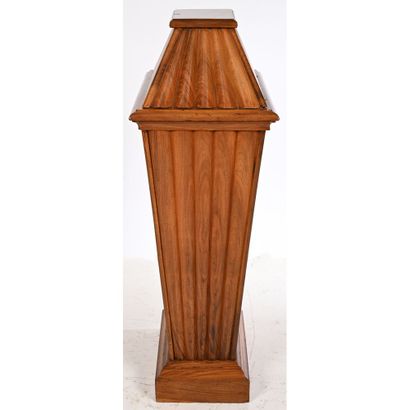 ART DECO cane or umbrella stand in mahogany....