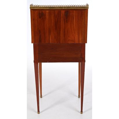 LITTLE LOUIS XVI rosewood-veneered and curtained...