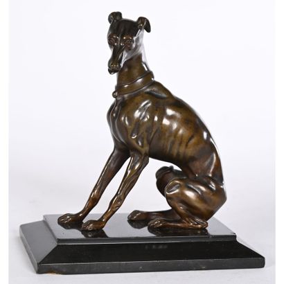 SMALL BRONZE with shaded brown patina representing...