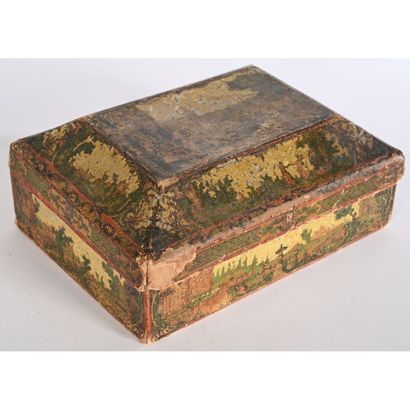LOUIS XV PERRUQUE BOX in Arte Povera decorated...