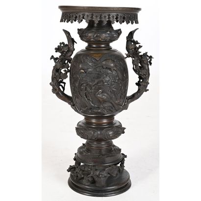 SPECTACULAR BRULE-PARFUM in bronze decorated...