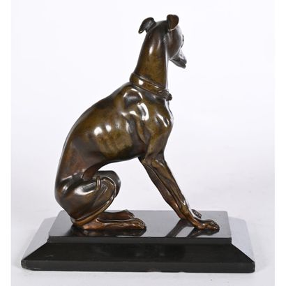 SMALL BRONZE with shaded brown patina representing...
