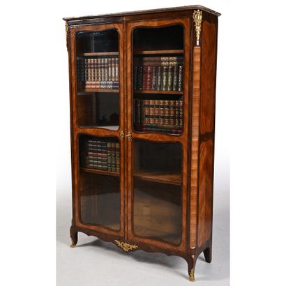 LARGE TRANSITION LIBRARY in rosewood and...