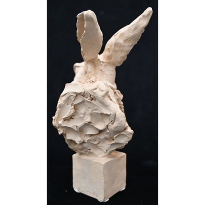 GOURDON Jean-Paul. (1956). «Buste de lièvre...