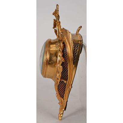 Gilt bronze LOUIS XVI APPLIQUE CARTEL in...