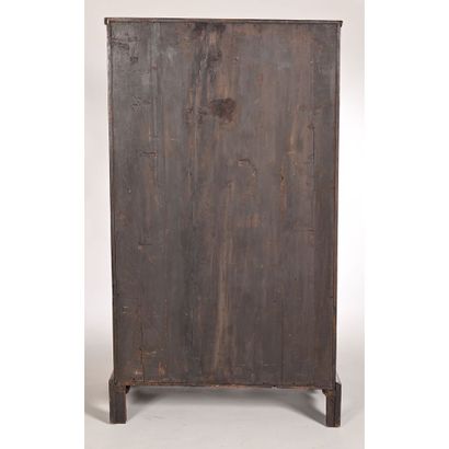 VITRINE A HAUTEUR D’APPUI LOUIS XIV en placage...