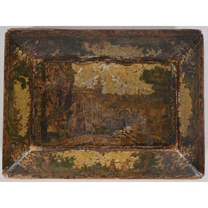 LOUIS XV PERRUQUE BOX in Arte Povera decorated...
