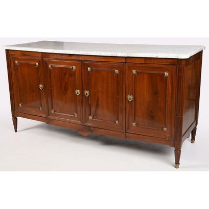 LOUIS XVI ENFILADE in mahogany and mahogany...