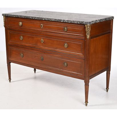 SCHEY Fidelys. Rectangular LOUIS XVI COMMODE...